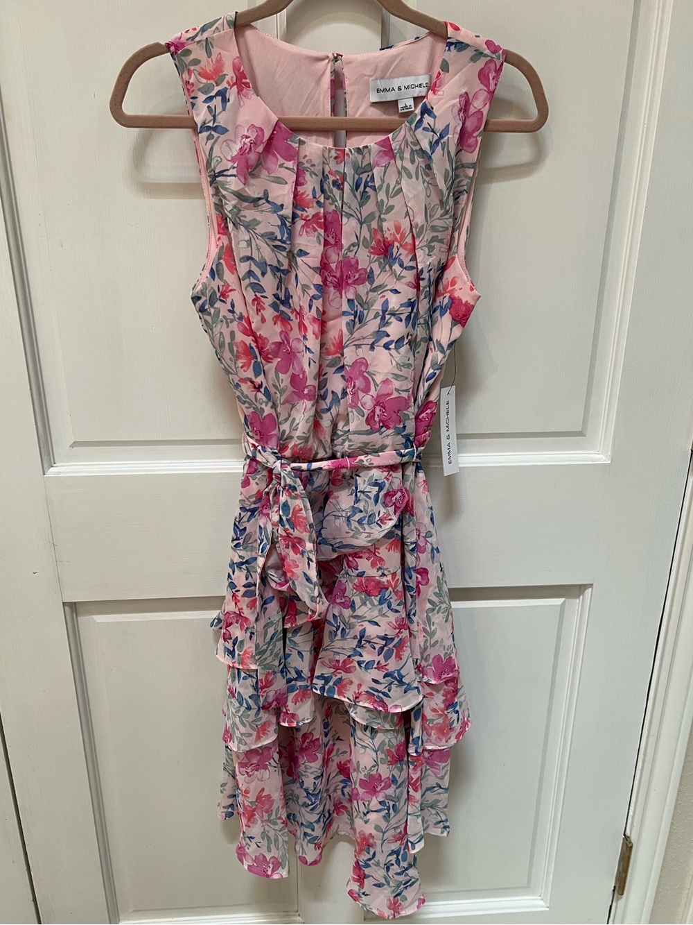 NWT Emma & Michele Pink Floral Dress